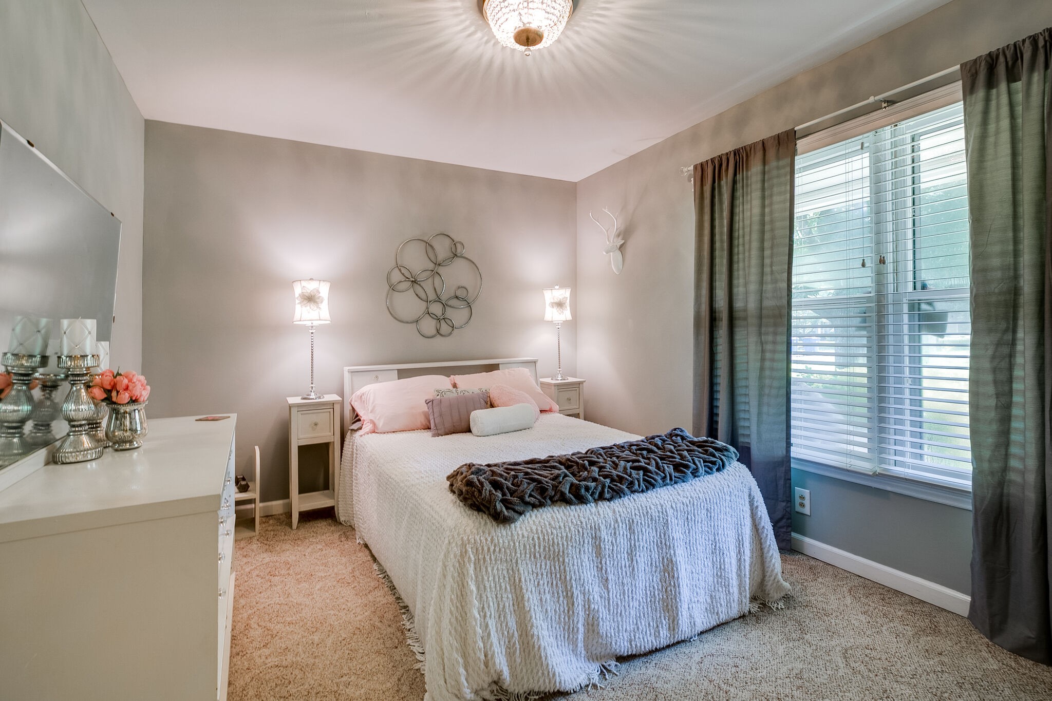 117 Paschal Drive Murfreesboro, TN 37128 - Photo 7 of 32 a bedroom with a bed and a chandelier