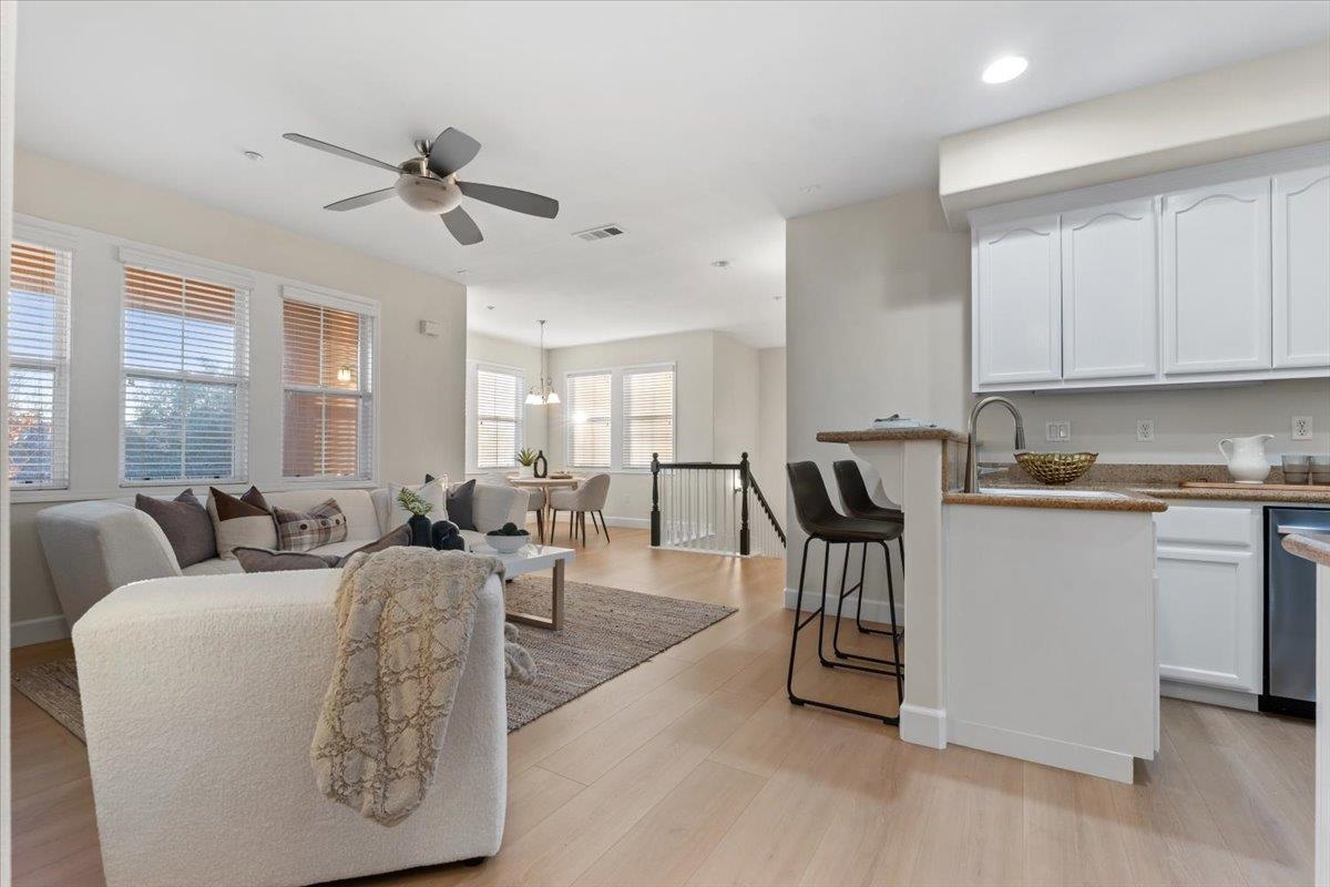 3251 Monaghan Street Dublin, CA 94568 - Photo 21 of 56 a living room with furniture and kitchen view