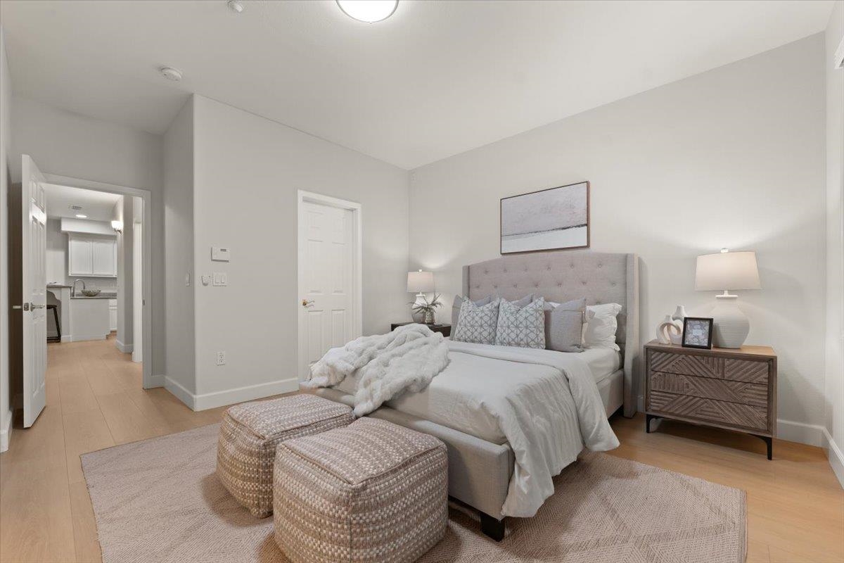 3251 Monaghan Street Dublin, CA 94568 - Photo 45 of 56 a bedroom with a bed and a lamp