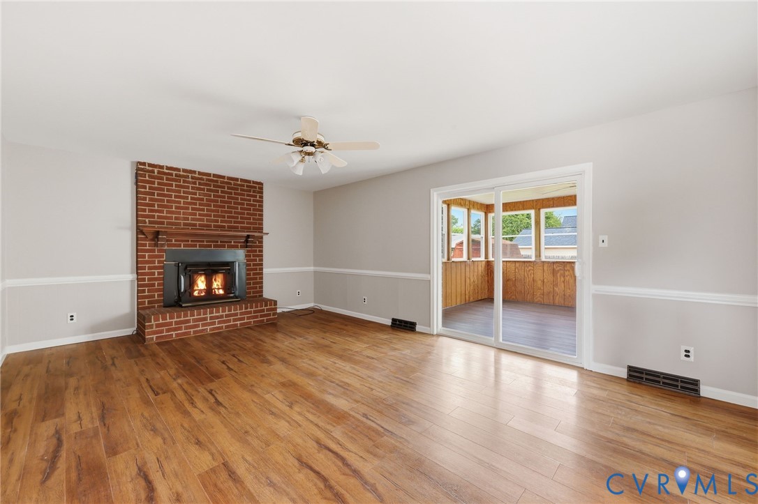 4548 Ridgecrest Lane Colonial Heights, VA 23834 - Photo 14 of 34 Family room with view toward the sun room