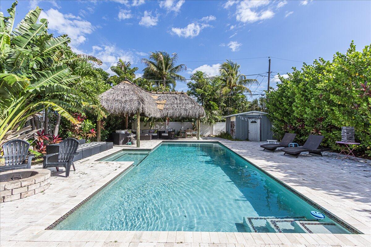 411 Southwest 1st Street Boca Raton, FL 33432 - Photo 25 of 47 Pool/Tiki