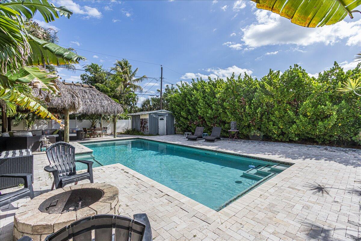 411 Southwest 1st Street Boca Raton, FL 33432 - Photo 34 of 47 Pool/Tiki