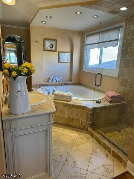 2837 Myrtle Terrace Linden, NJ 07036 - Photo 8 of 15 a bathroom with a sink and mirror