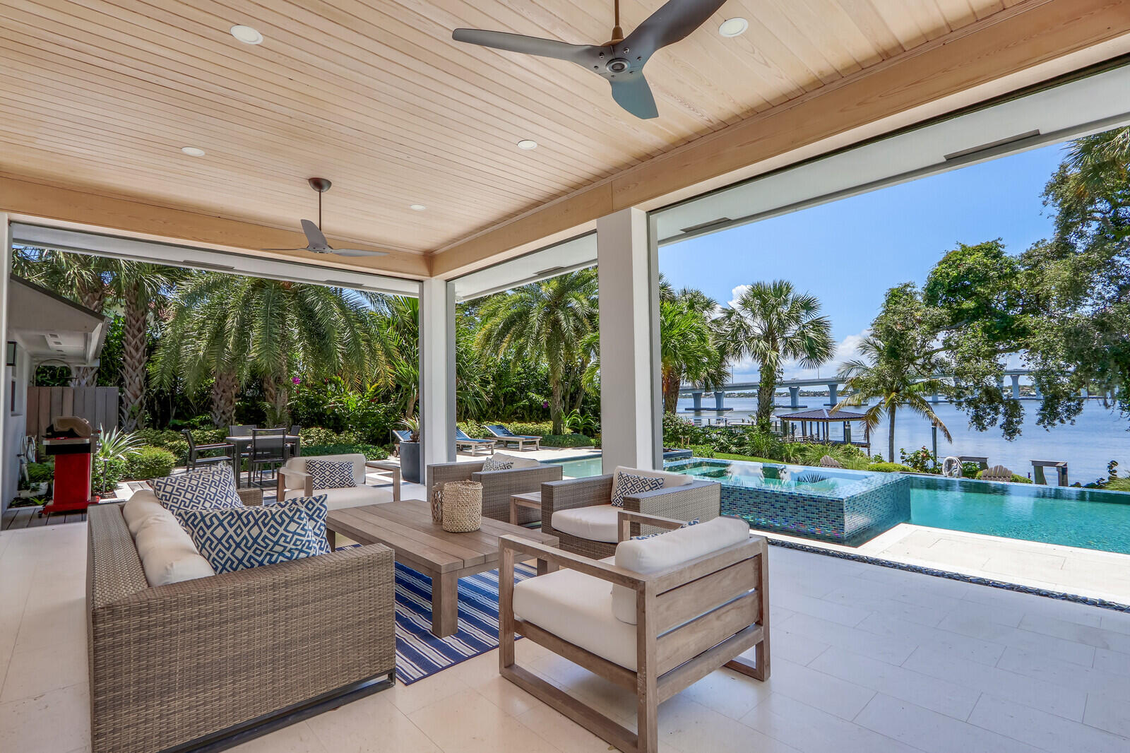 11 North River Road Sewall's Point, FL 34996 - Photo 48 of 67 a outdoor living space with furniture and garden view