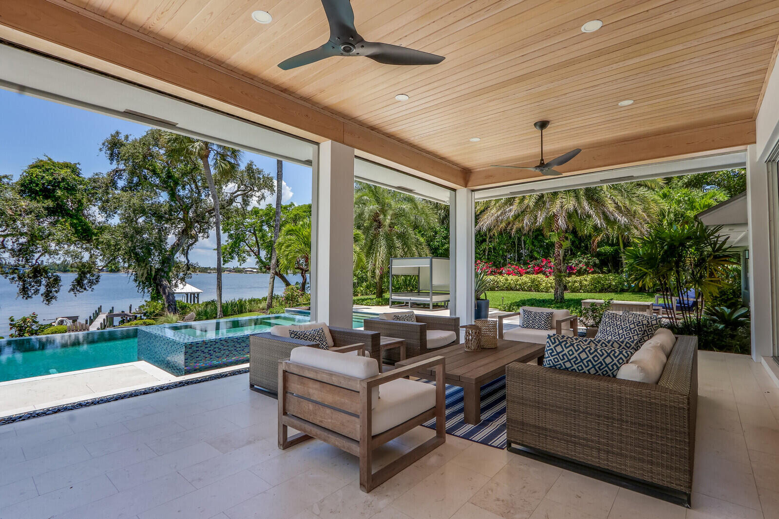 11 North River Road Sewall's Point, FL 34996 - Photo 49 of 67 a outdoor living space with furniture and garden view