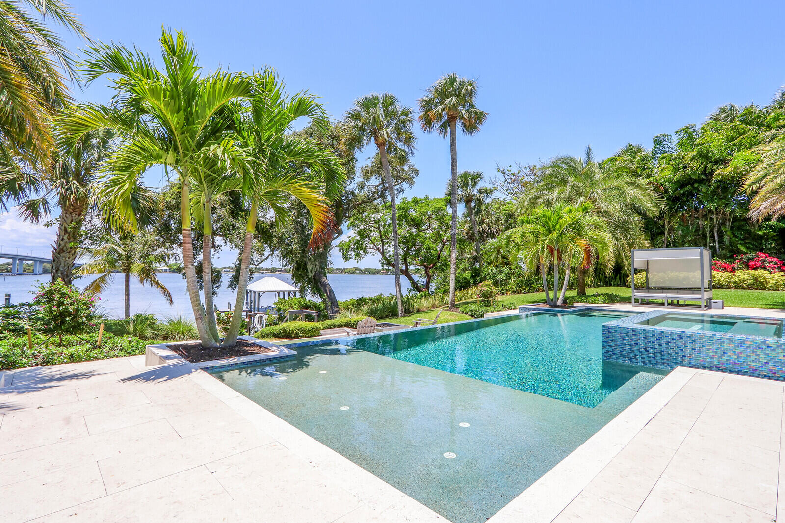 11 North River Road Sewall's Point, FL 34996 - Photo 54 of 67 a view of swimming pool with a yard