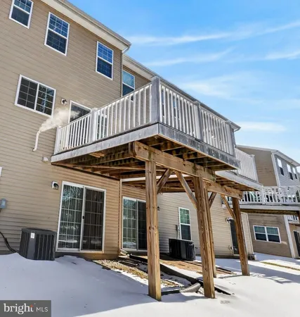 a view of a house with a deck