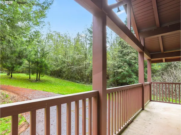 a view of a backyard with a garden