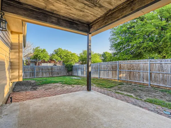 a view of a backyard with plants