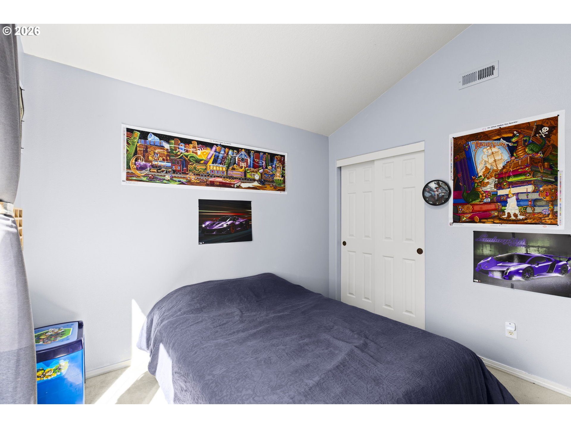 3418 Northwest 30th Circle Camas, WA 98607 - Photo 20 of 43 a bedroom with a bed and painting on the wall