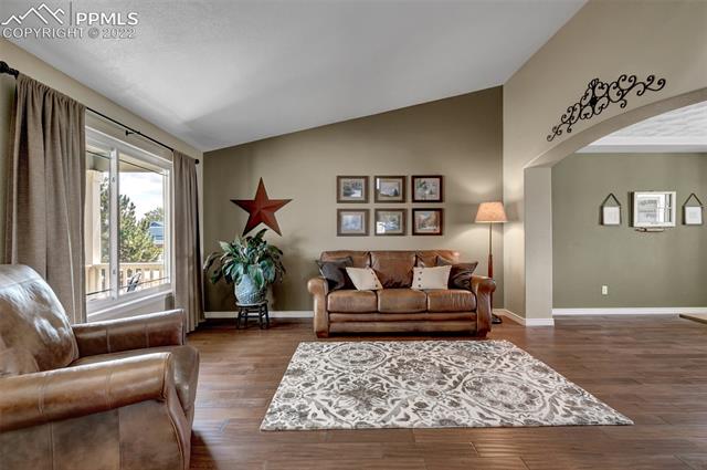 8460 Tibbs Road Peyton, CO 80831 - Photo 4 of 37 Living Room/vaulted ceiling