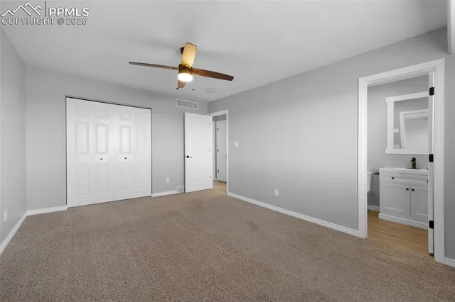 a view of an empty room