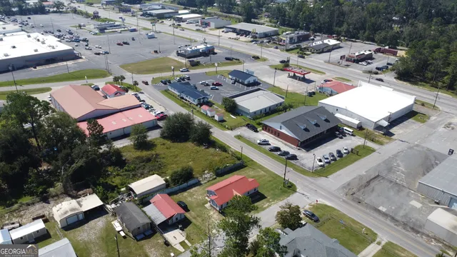 an aerial view of a city with lots of residential buildings