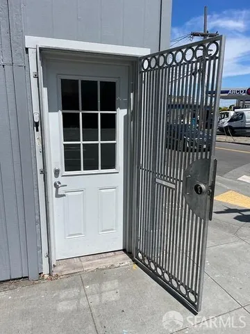 a view of an entryway door