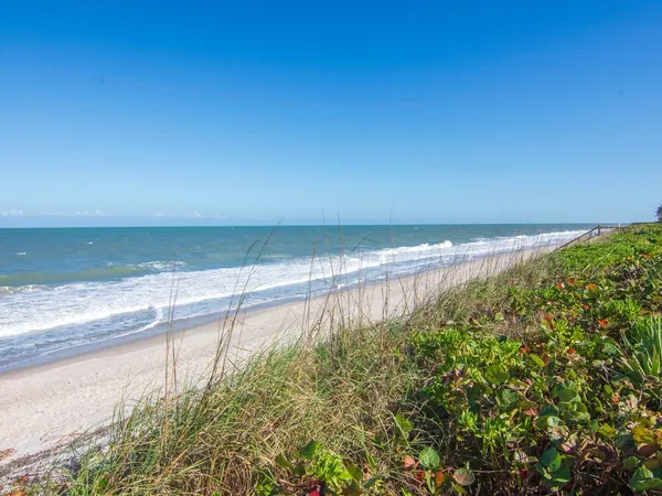 a view of an ocean and beach