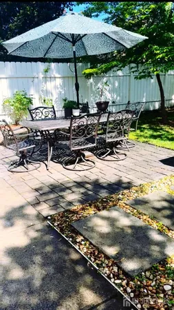 a view of a garden