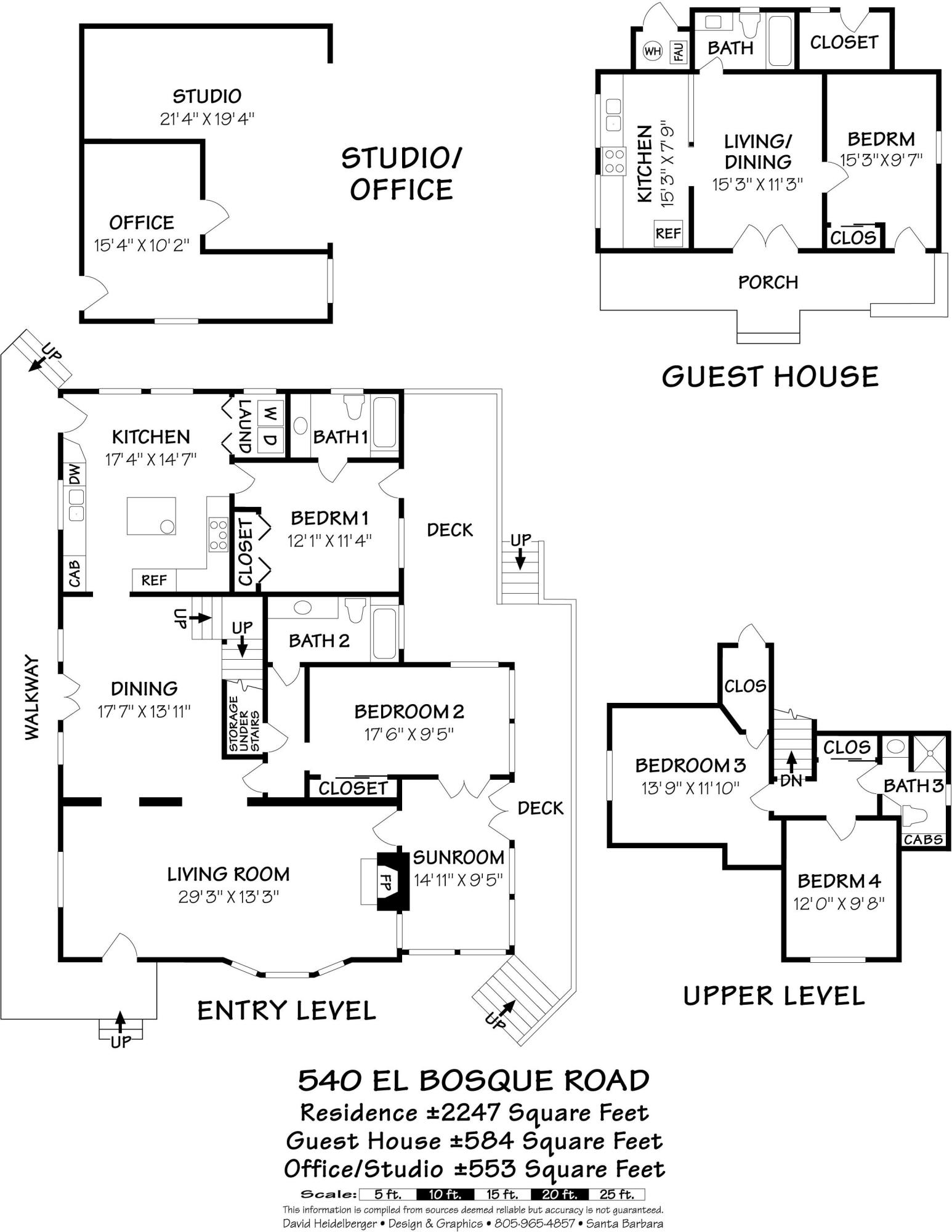 540 El Bosque Road Montecito, CA 93108 - Photo 18 of 18 540 El Bosque Floor plan