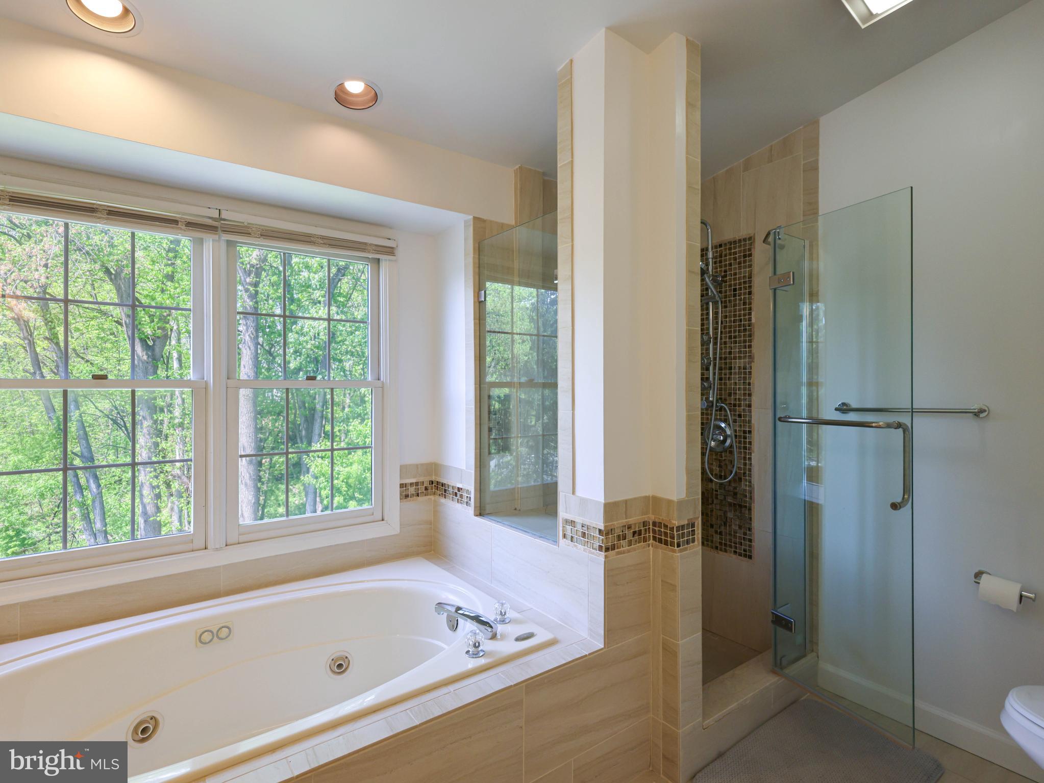 18500 Gingerbread Lane Gaithersburg, MD 20877 - Photo 28 of 56 a bathroom with a tub and a shower
