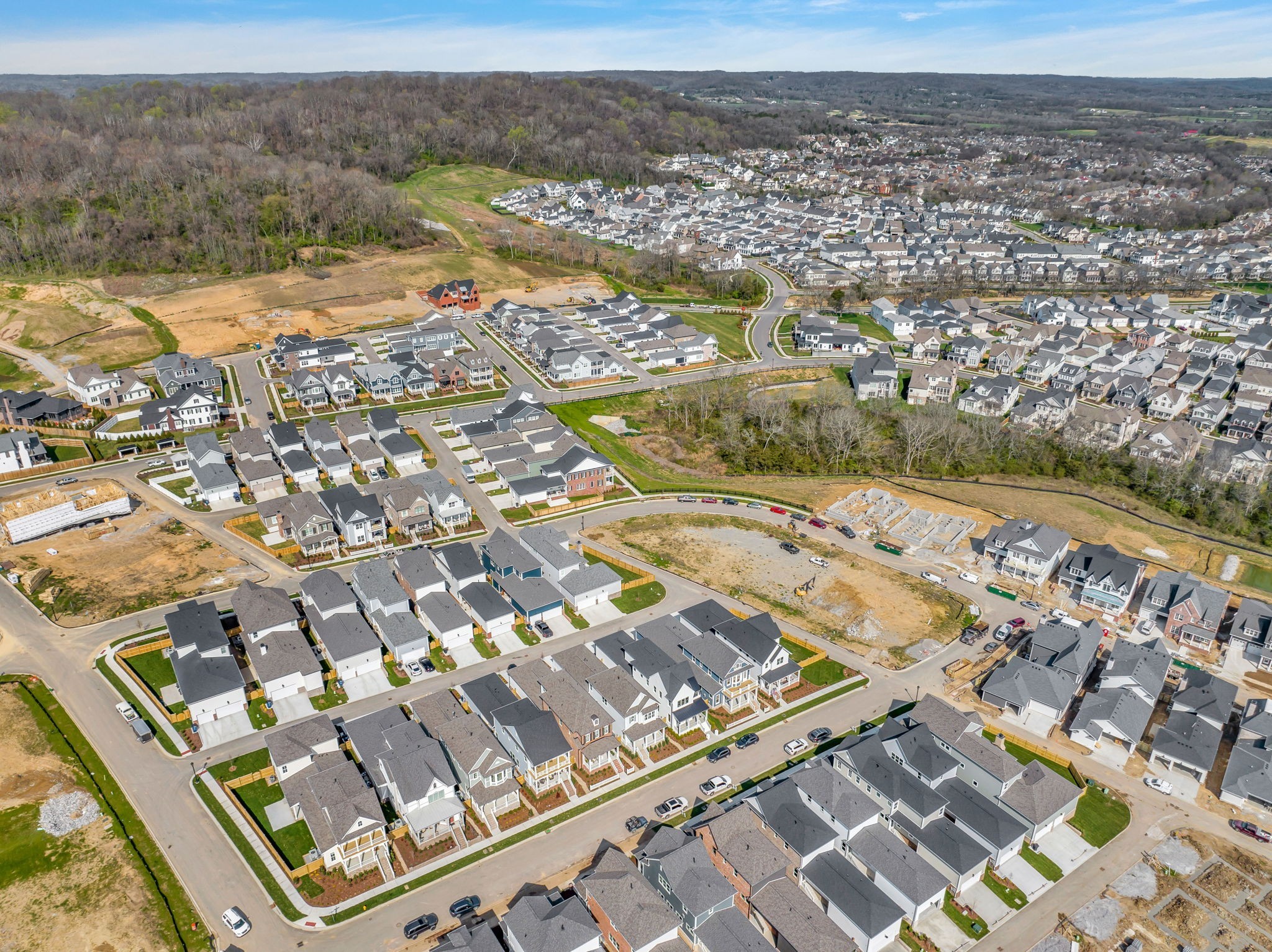2018 Nathaniel Road Franklin, TN 37064 - Photo 41 of 52 an aerial view of residential building with parking space