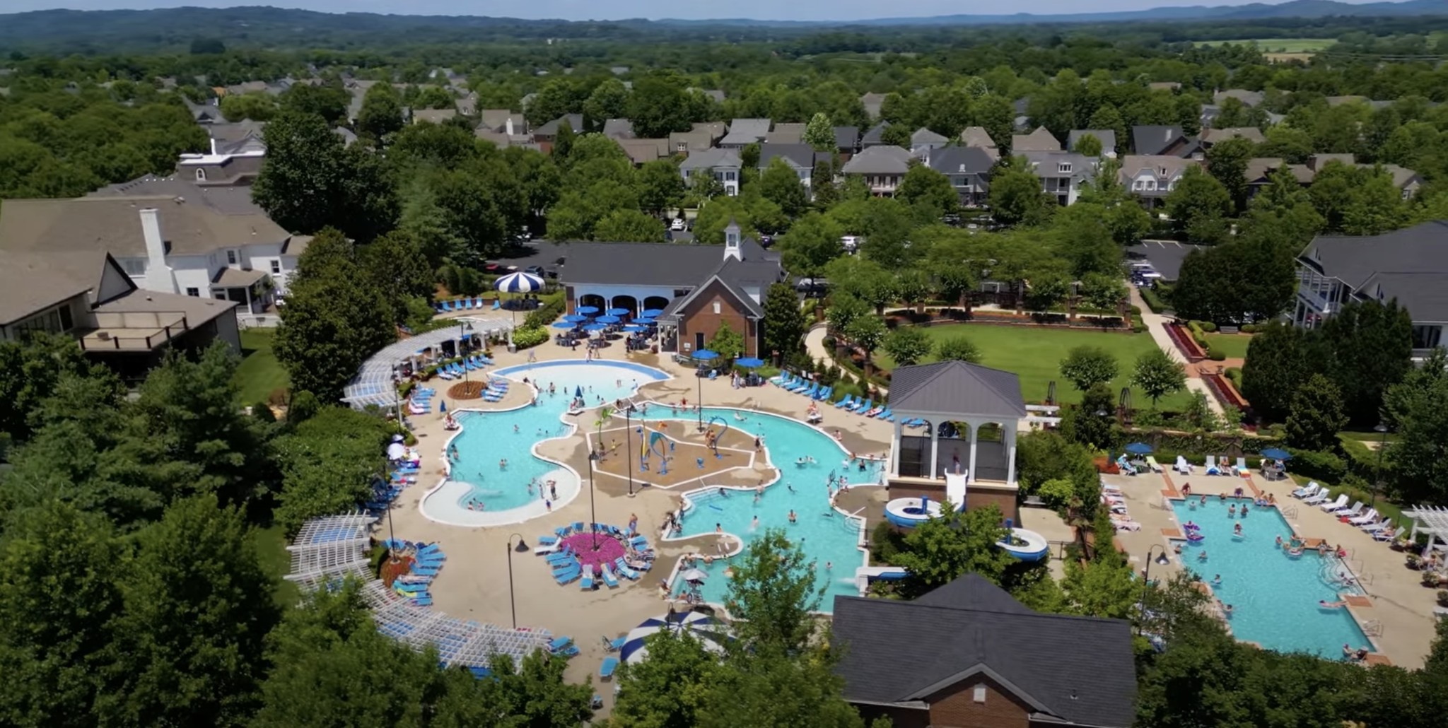 2018 Nathaniel Road Franklin, TN 37064 - Photo 52 of 52 an aerial view of residential houses with outdoor space and trees