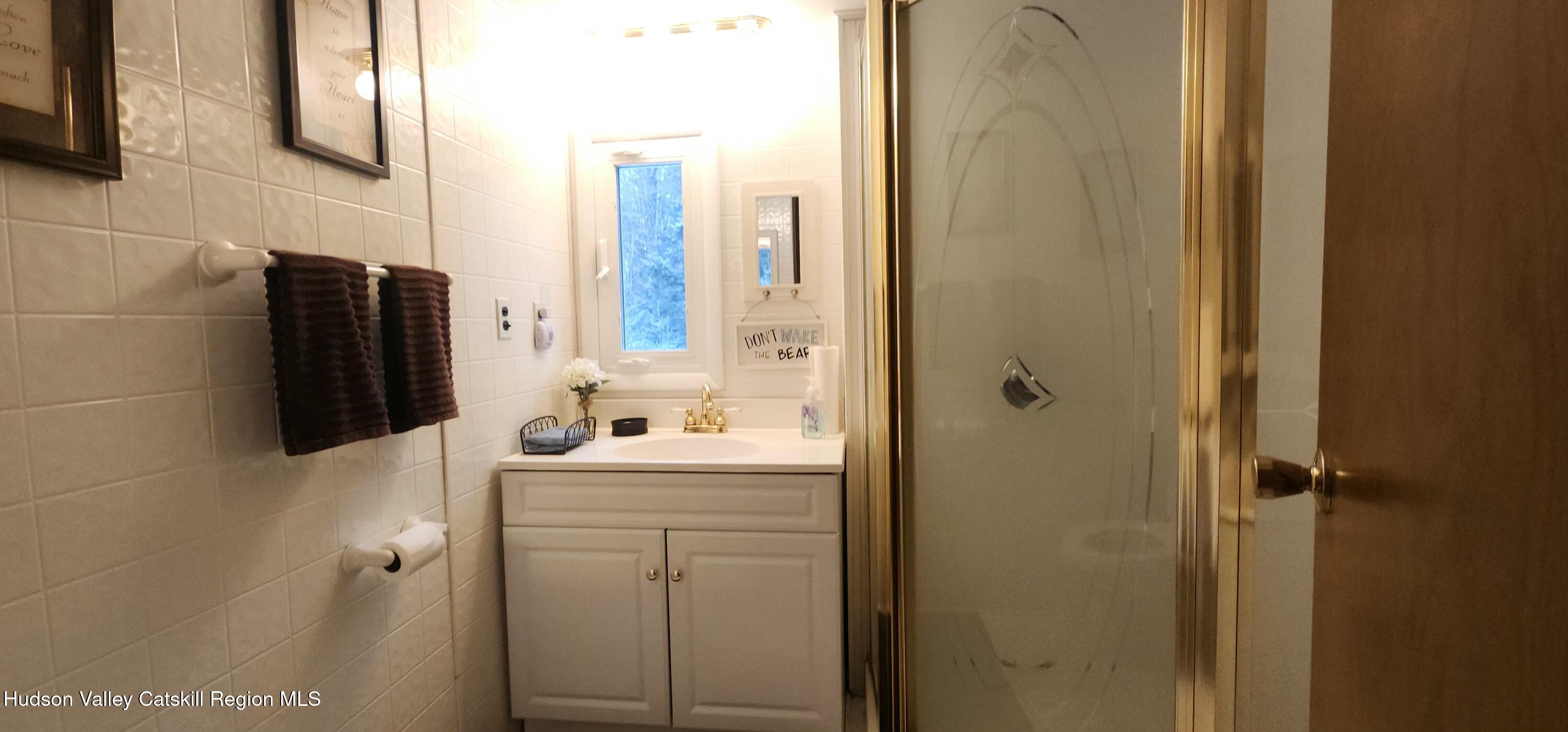 315 Begley Road Windham, NY 12496 - Photo 16 of 22 a bathroom with a sink a toilet and shower