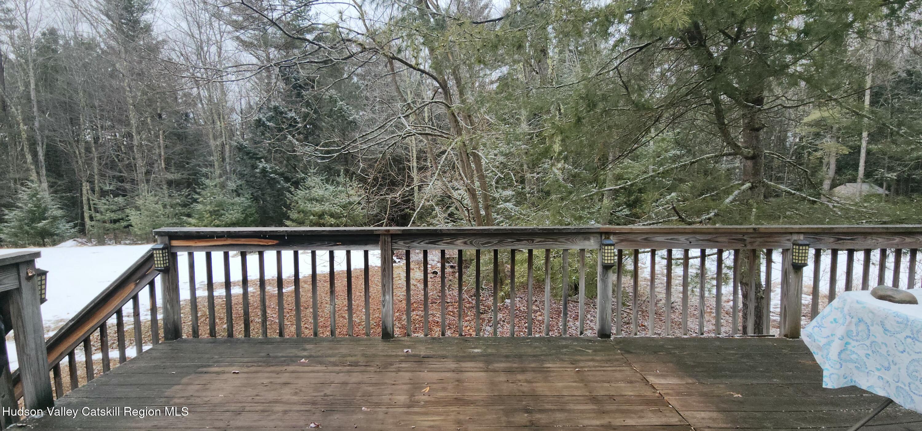 315 Begley Road Windham, NY 12496 - Photo 20 of 22 a balcony with wooden floor