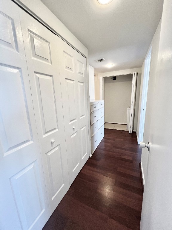 2016 Main Street, Unit 2405 Houston, TX 77002 - Photo 13 of 40 a view of a hallway with wooden floor