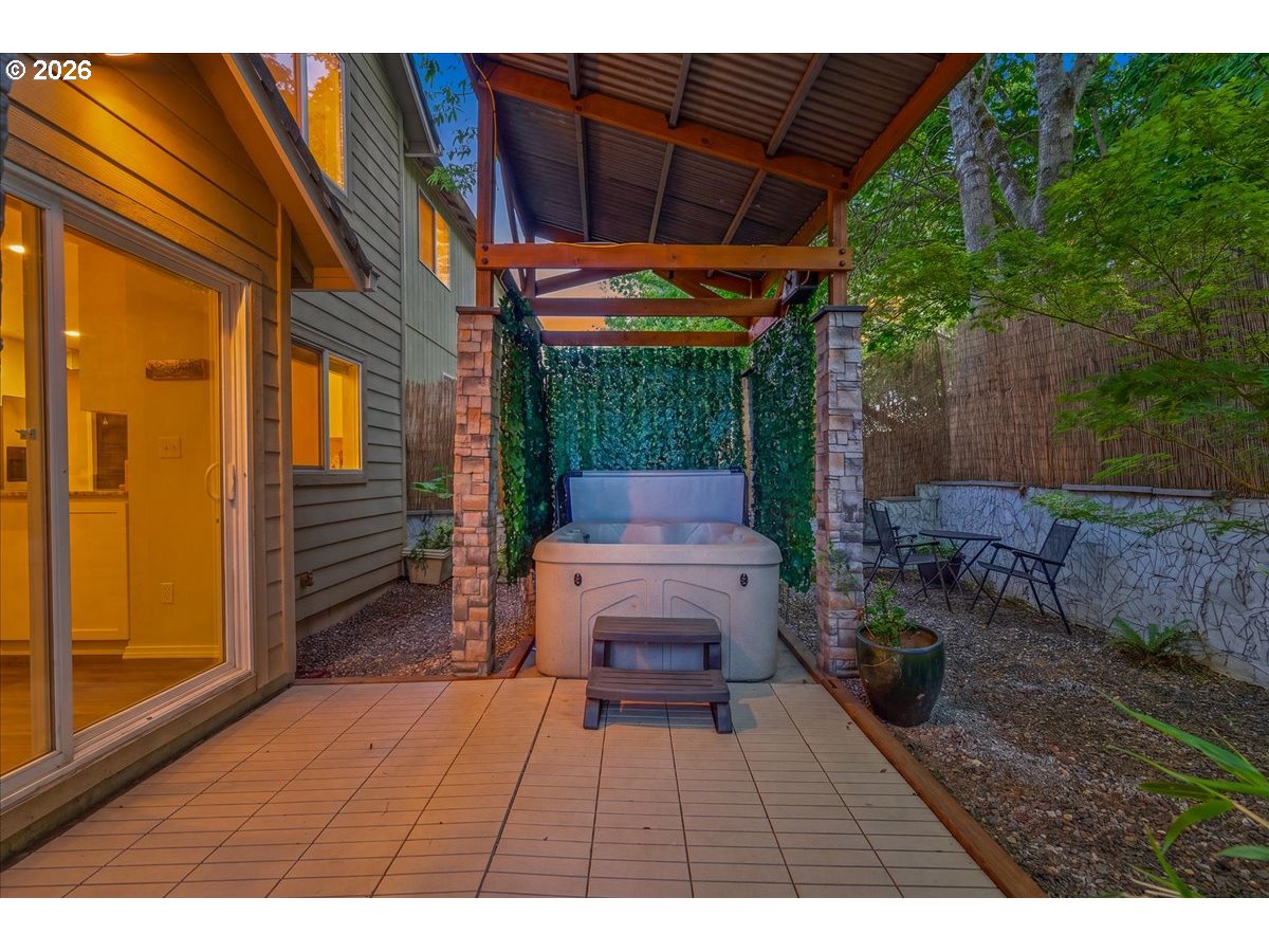 19240 Southwest Rosedale Court Beaverton, OR 97007 - Photo 26 of 38 a backyard of a house with yard and outdoor seating
