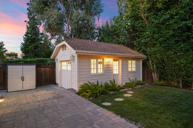 a view of a house with garden