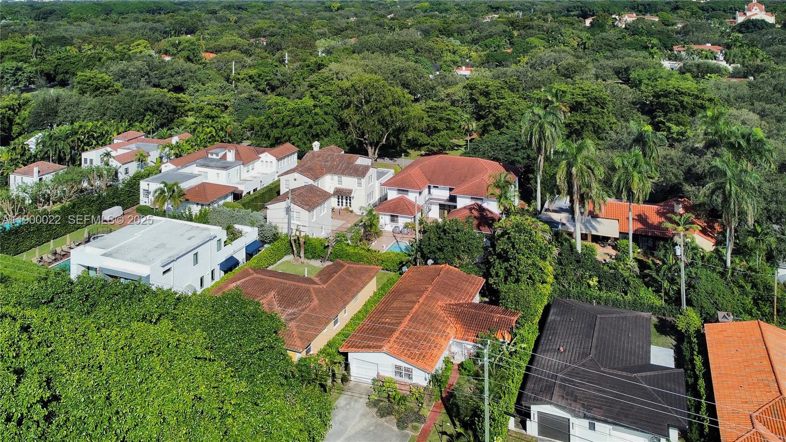 2711 Red Road Coral Gables, FL 33134 - Photo 7 of 33 an aerial view of a house with garden space and street view