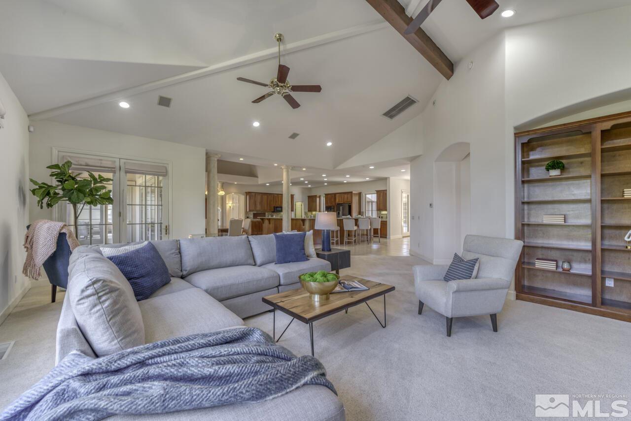 4565 Mountaingate Drive Reno, NV 89519 - Photo 6 of 25 a living room with furniture and view of kitchen