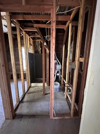 a view of an entryway with staircase