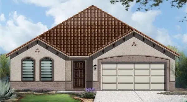a front view of a house
