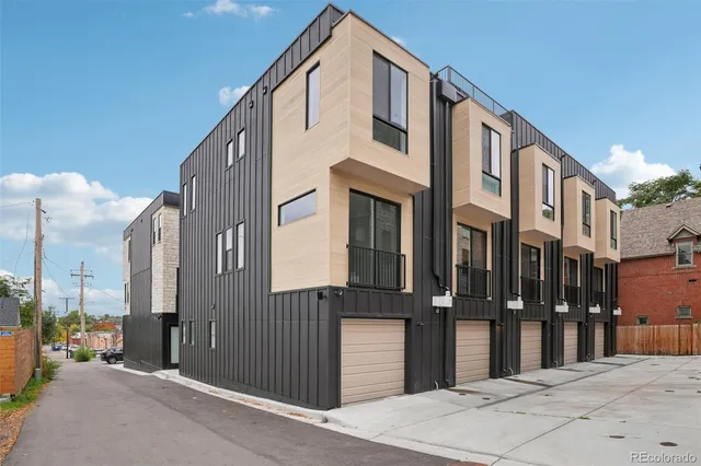 a front view of a building with street