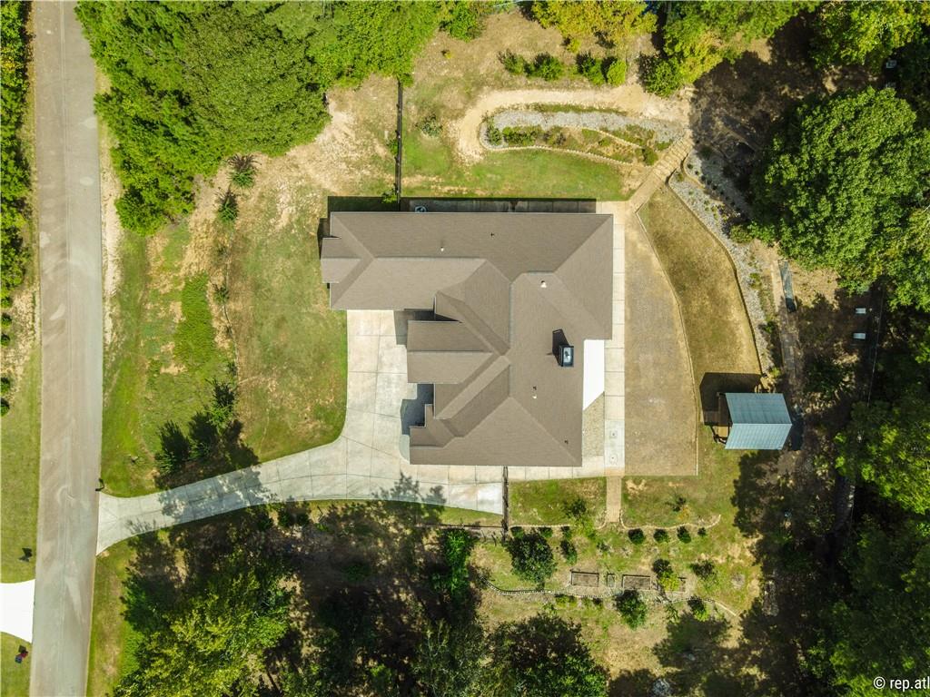 412 Trillium Trail Pendergrass, GA 30567 - Photo 47 of 49 an aerial view of a house with a yard
