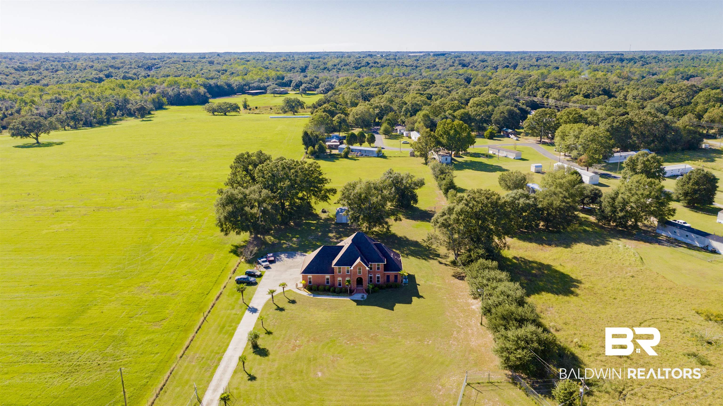 6450 Creel Road Theodore, AL 36582 - Photo 35 of 42 Drone / aerial view with a rural view