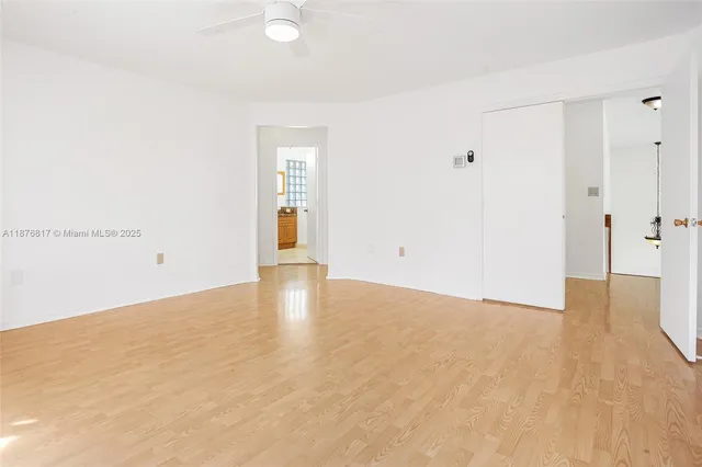 a view of an empty room