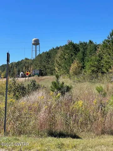a view of a lake with a house in the background