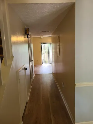 a view of hallway with stairs