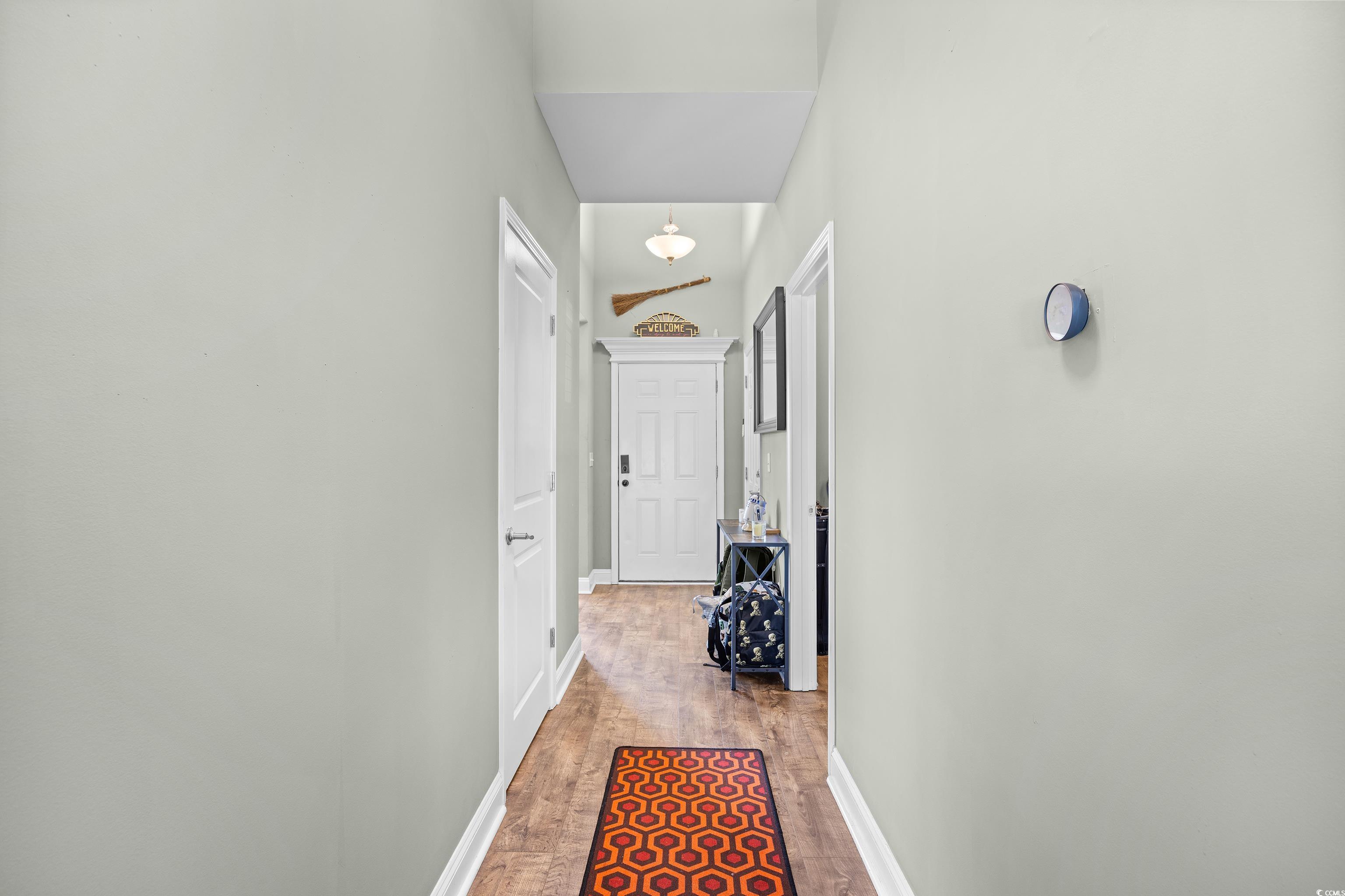 704 Hobonny Loop Longs, SC 29568 - Photo 2 of 36 Hallway with light wood-style flooring and baseboa
