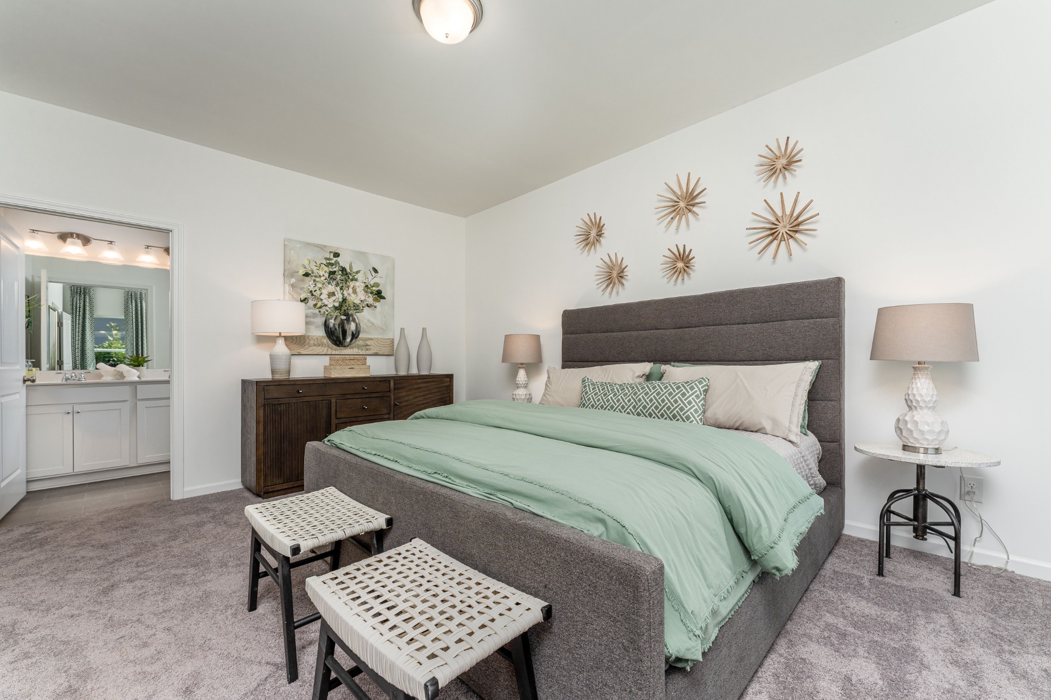 1116 Southerlynn Drive White House, TN 37188 - Photo 14 of 18 a bedroom with a bed and a table in it with window