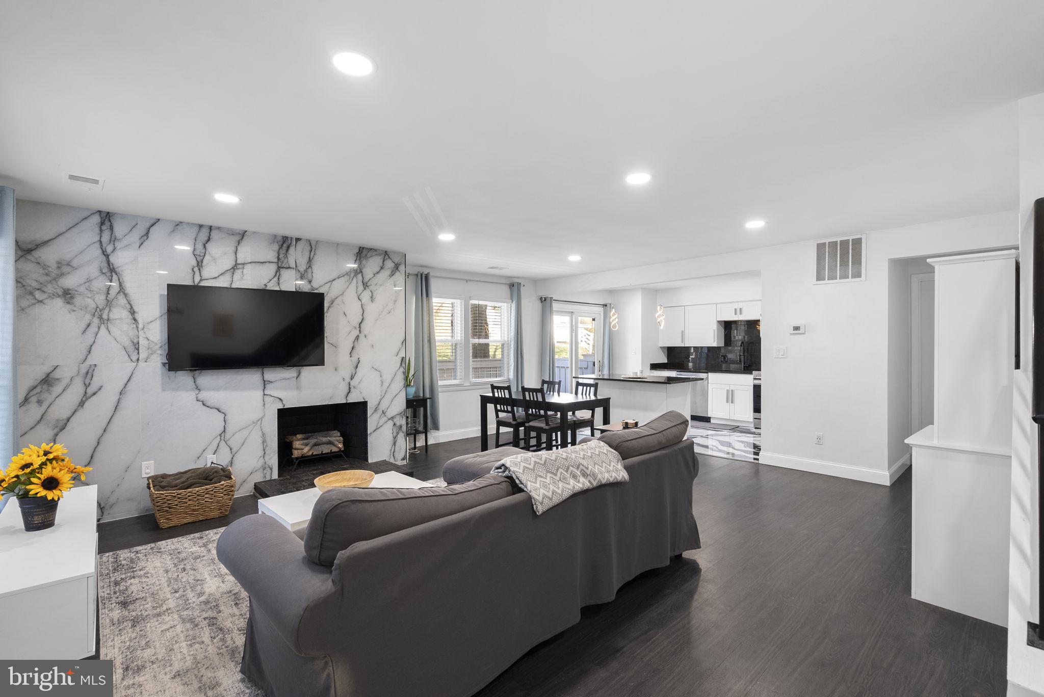 Modern elegance in a bright space.