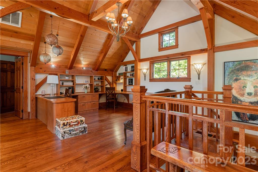 649 Morgan Hill Road Fairview, NC 28730 - Photo 18 of 48 a living room with furniture and a large window