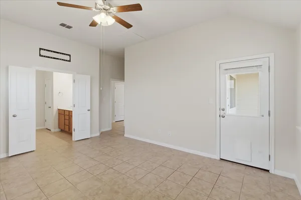 a view of an empty room