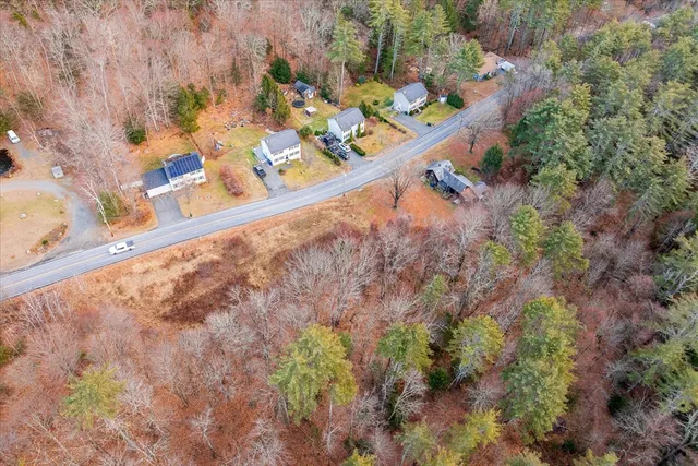 view of a black and white photo