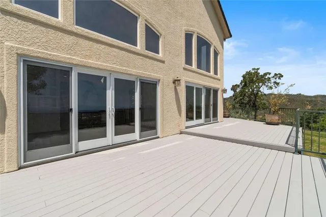 a view of a house with a deck