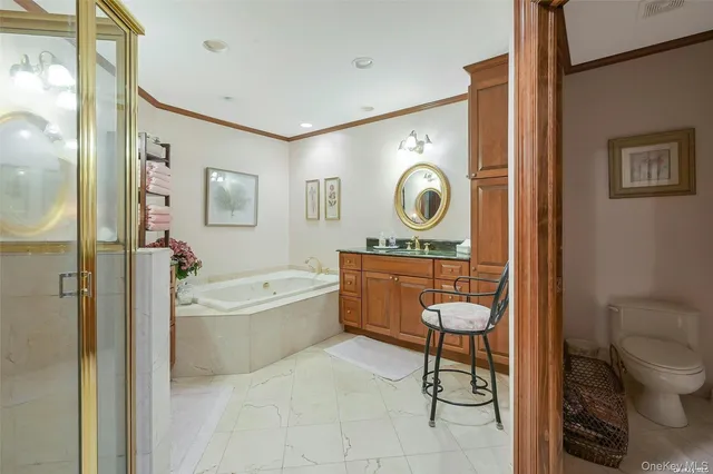 a bathroom with a toilet a sink and a bathtub