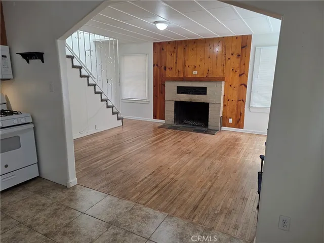 a view of a livingroom with a fireplace