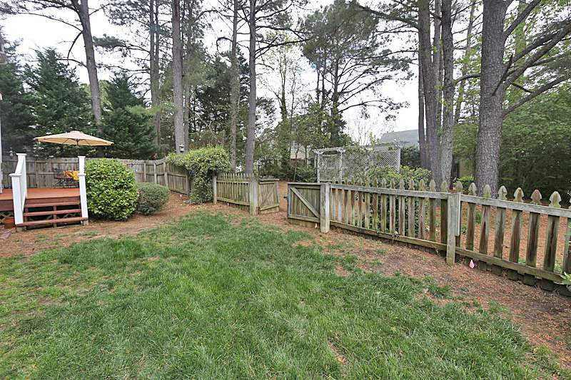 1829 Thorpshire Drive Raleigh, NC 27615 - Photo 20 of 24 Private Fenced Backyard