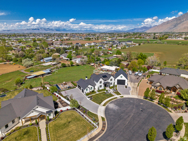 1720 Hillcrest Circle Mapleton, UT 84664 - Photo 22 of 116 Aerial view of residential area with mountains